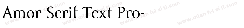 Amor Serif Text Pro字体转换